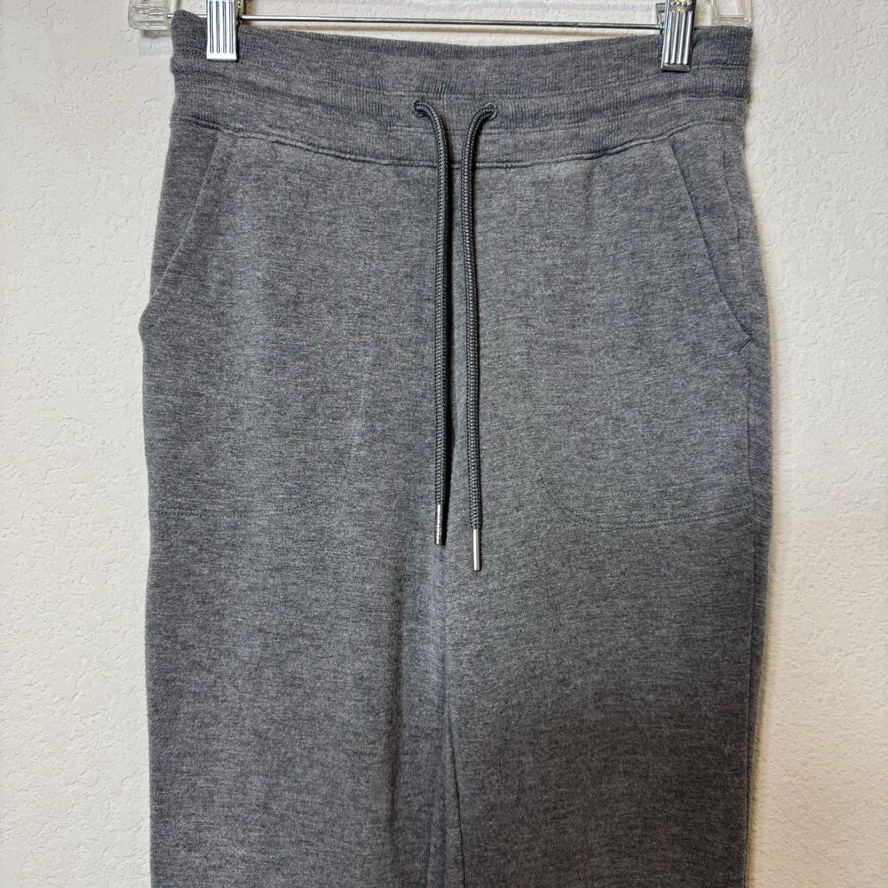 Athleta Gray Wide Leg Lounge Sweat Pants Tencel Stretchy Pockets Women’s XXS - Picture 2 of 9